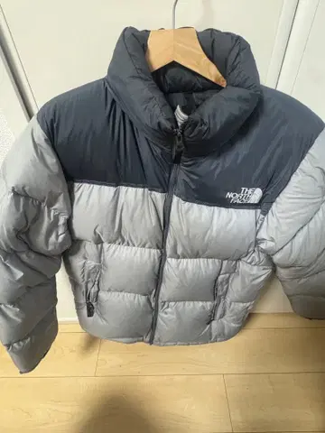 THE NORTH FACE 다운 자켓 XL 그레이/네이비