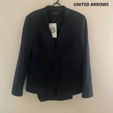 유나이티드 애로우즈 노카라 수트 셋업 차콜 그레이 워셔블