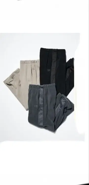 UNIQLO 플리스 와이드 팬츠 BLACKS 사이즈