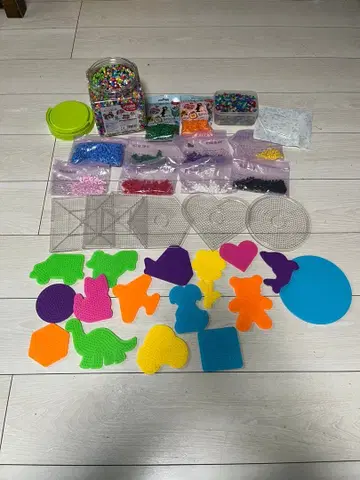 펄러비즈 세트 (라메 믹스 비즈 포함) 다색 공룡 동물