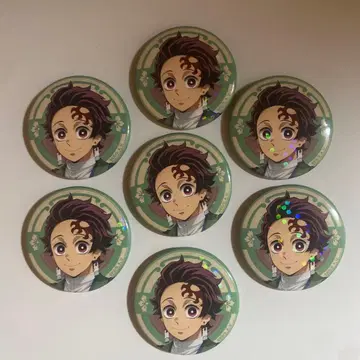 탄지로 홀로그램 캔뱃지 7개 세트