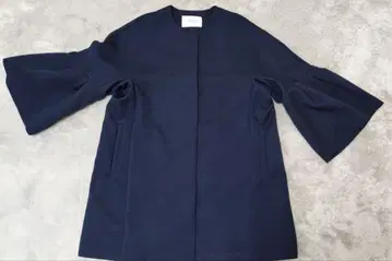 오파크 클립 플레어 슬리브 미들 코트 M 네이비