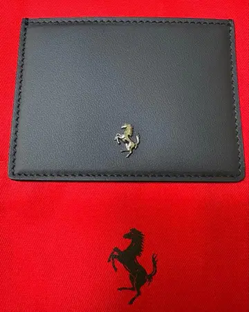 [ 미사용 새상품 ] Ferrari 가죽 카드 케이스
