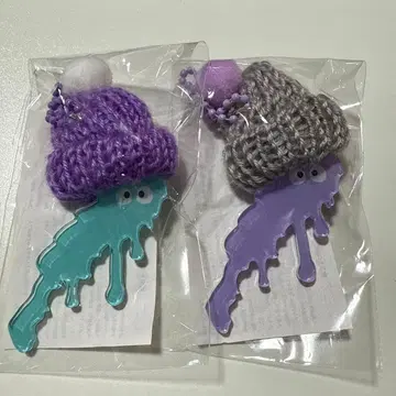 비와코 키링 비와코 아크릴 키링 도롱도롱 키링 니트 모자