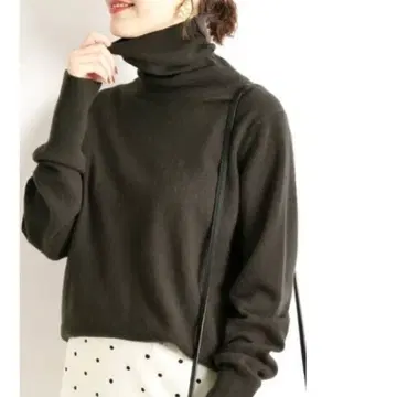 IENA 이에나 캐시미어 100% 캐시미어 터틀넥 풀오버