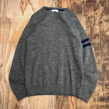 JUNMEN 알파카 혼방 니트 스웨터 무지 노움코어 L 사이즈