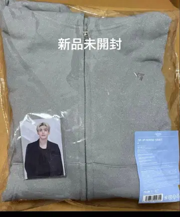 SEVENTEEN NEW_ ZIP-UP 후디 그레이 M 사이즈