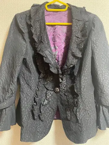 이타리야 프릴 부착 자켓