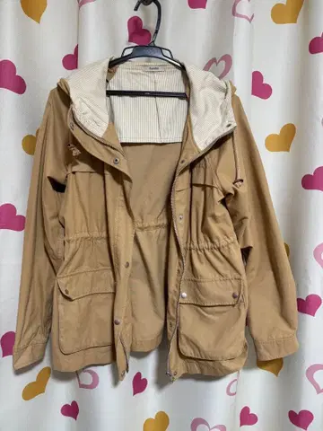 베이지 후드 부착 마운틴 파카 사이즈 11