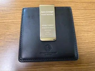 [ 새상품 ] 에어로 컨셉 Physique 피지크 머니클립 천연 가죽