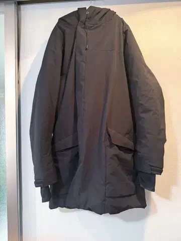 Junhashimoto 후드 다운 코트 충전솜 준하시모토 블랙