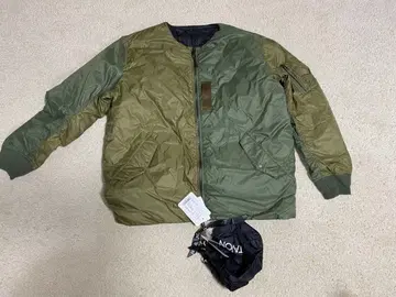 리버서블 MA-1 다운 자켓 올리브/블랙