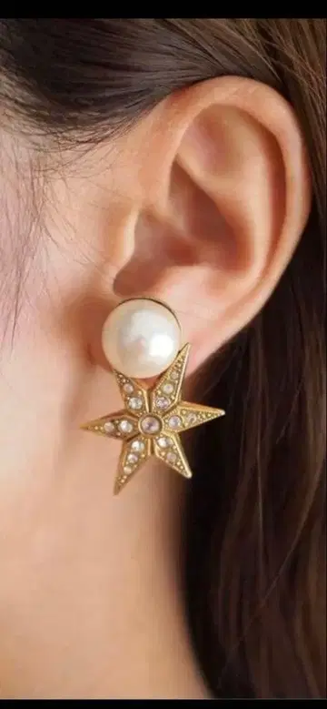 [ ADER.bijoux 아델 비쥬 ] STAR pearl 귀걸이