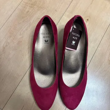 와코루 Success Walk 와인 레드 펌프스 22.5cm
