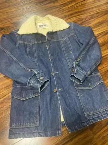 [레어템] 70' 빈티지 데님 보아 자켓 코트 C-OY-3858
