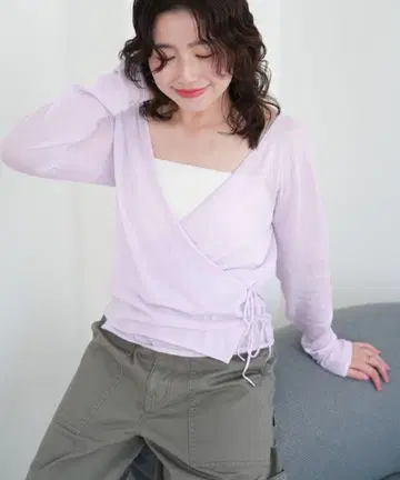 [ WEB/일부 매장 한정판 ] SAWAHOCO 카슈쿨 니트 라벤더