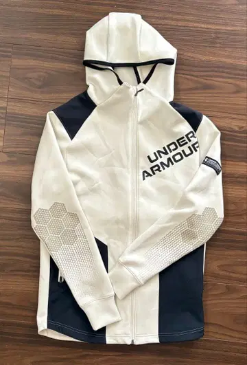 UNDER ARMOUR 풀 집업 후드티 화이트