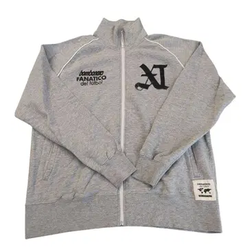 bombonera 본보네라 풀 집업 맨투맨 로고 프린트 그레이