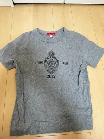 YAMANE 그레이 T셔츠 사이즈 40 에비수