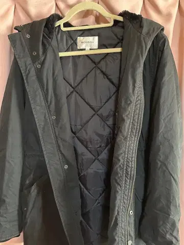 Moussy 블랙 모즈 코트