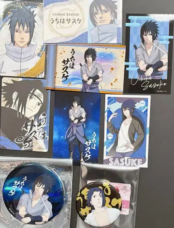 NARUTO 점페스 포토 카드 캔 배지 사스케