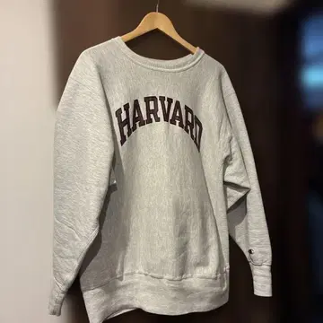 Champion HARVARD 로고 맨투맨 그레이