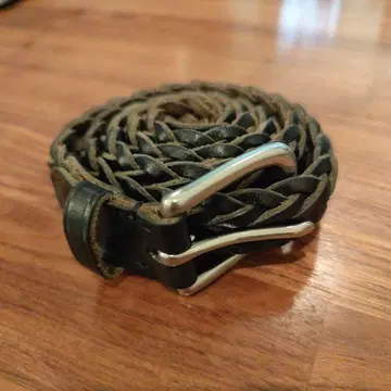 화이트하우스콕스 메쉬 가죽 벨트 남성용 블랙