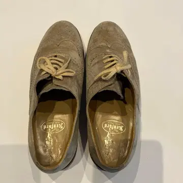 그레이 스웨이드 옥스퍼드 신발