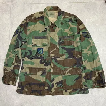미군 실물 BDU 자켓 우드랜드 카모 MEDIUM-SHORT 공군