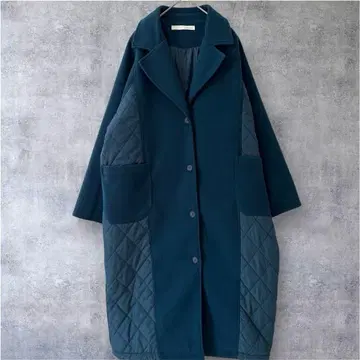 LUPILIEN 루필리앙 퀼팅 롱 코트 블루