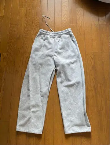 [UNIQLO C] 맨투맨 와이드 팬츠 그레이 S 사이즈