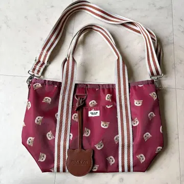 폴앤조 2WAY 토트백 스몰 누네 보르도 와인