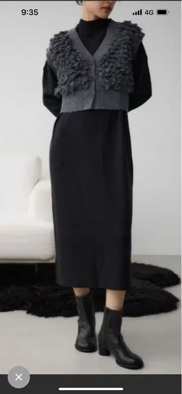 아즈르 롱 니트 원피스&베스트