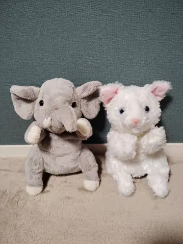 takeoff 봉제 인형 퍼펫 코끼리 고양이 테이크오프