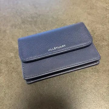 JILL STUART 네이비 가죽 명함지갑