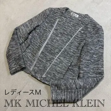 [ 새상품급 ] MK MICHEL KLEIN 더블 지퍼 블루종 자켓