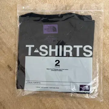 THE NORTH FACE 퍼플 라벨 티셔츠 1장 블랙 S