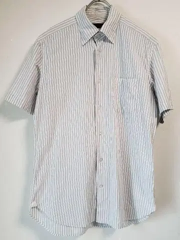 더반 반팔 스트라이프 셔츠