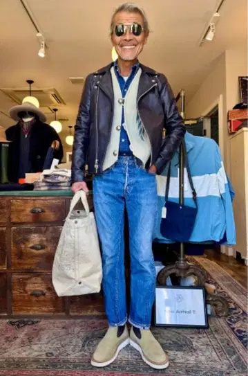 VANSON C2 라이더 자켓 (36) 보이즈 마켓