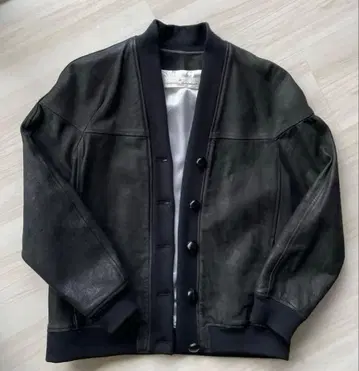 GOLDEN GOOSE DELUXE BRAND 가죽 가디건 블랙