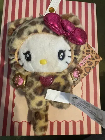 헬로키티 키티 갸루 브라운 레오파드 갸루 고양이 산리오 마스코트