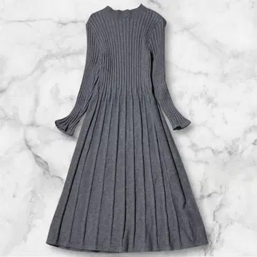 새상품급 monaca 그레이 니트 원피스 롱 기장 F
