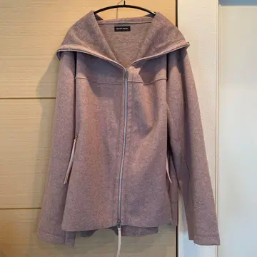 MAISON SPECIAL 후드 부착 연보라 점퍼