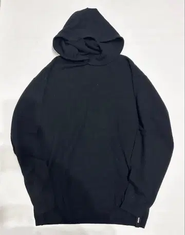 BACKLASH 캐시미어 울 니트 후디/백라쉬 후드티 가죽