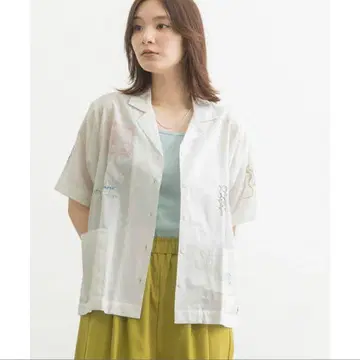 미사용 새상품 택 없음 POU DOU DOU 자수 셔츠