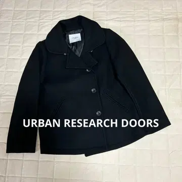URBAN RESEARCH DOORS 블랙 피코트