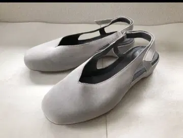 캠퍼 플랫슈즈 플랫 펌프스 그레이 36