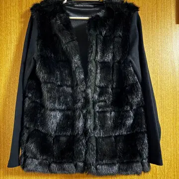 [새상품급] 나르시스 블랙 퍼 자켓