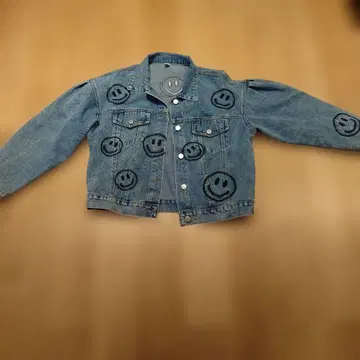 스밀리 자수 데님 자켓