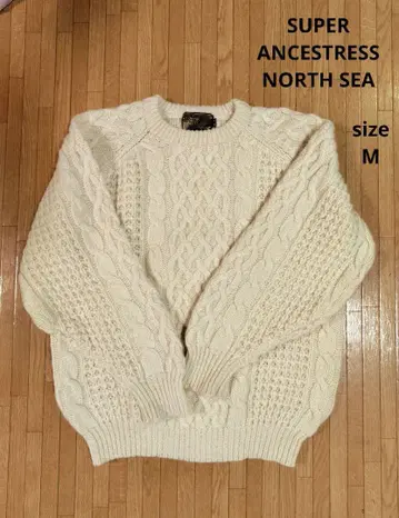 빈티지 미사용 앙세스트레스 노스 씨 M 케이블 니트 스웨터